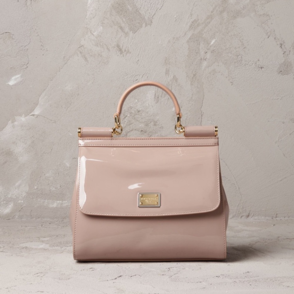 Dolce and Gabbana Miss Sicily Patent Leather Purse
